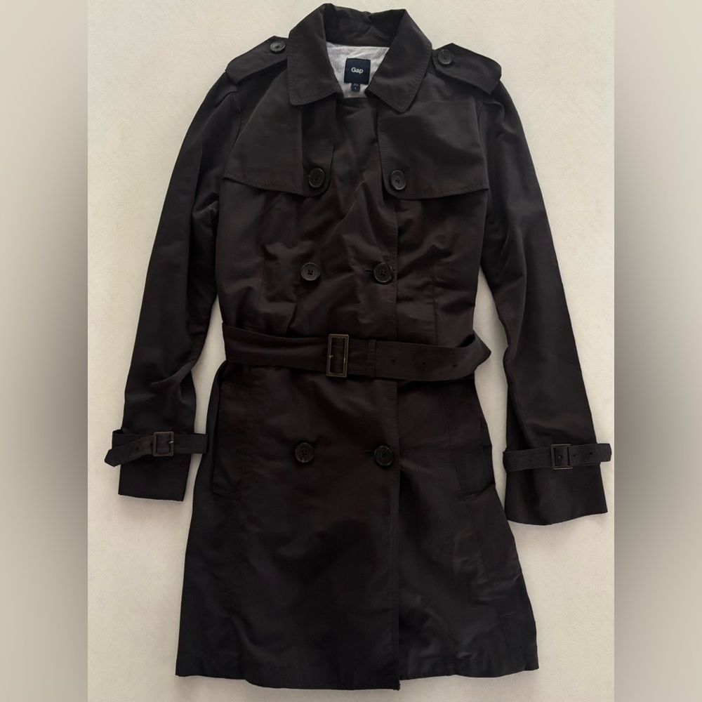 SOLD!!
GAP Charcoal Gray Trench Coat